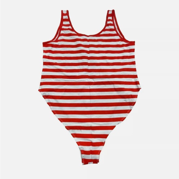 IML USA Stripes Graphic Bodysuit Red & White Striped XXL - Picture 4 of 5